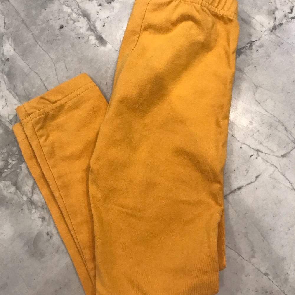 Hanna Andersson mustard leggings